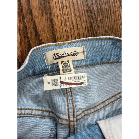 NWT Madewell Womens The '90s Straight Crop Jeans Distressed Denim Blue Size 27 - Picture 4 of 10